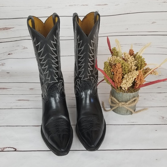 Nocona Other - NOCONA Black Western Cowboy Boots 12 AA